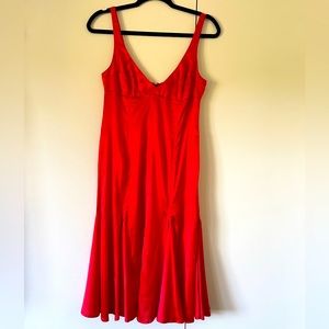 Authentic Just Cavalli red satin dress. Sexy.